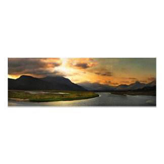 View of Snowdonia from Portmadog Photo Print