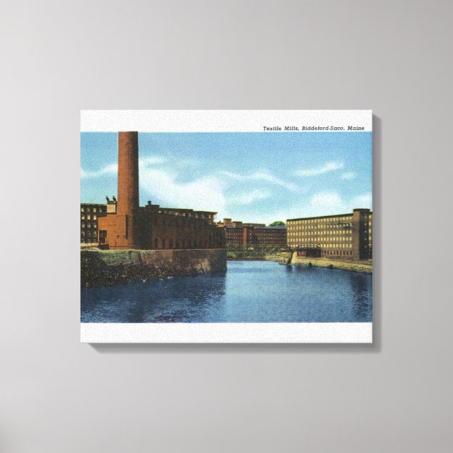 View of Some Textile Mills Canvas Print (Front)