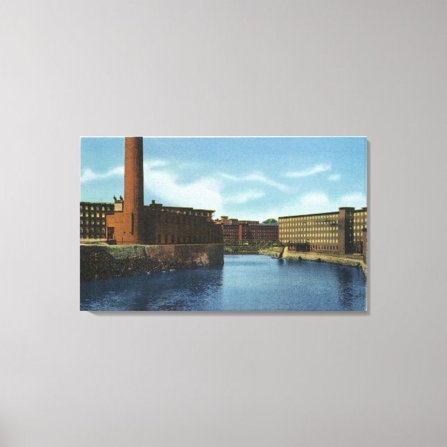 View of Some Textile Mills Canvas Print (Front)