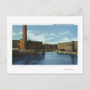 View of Some Textile Mills Postcard