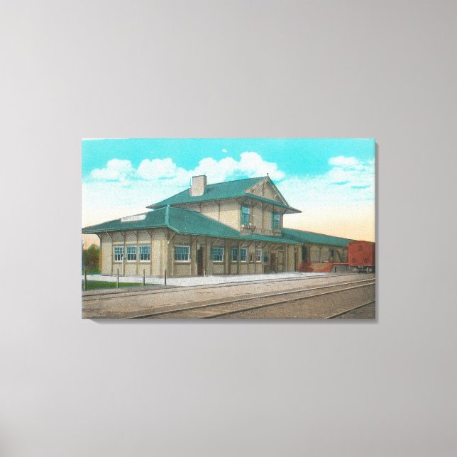 View of Southern Pacific DepotSanta Rosa, CA Canvas Print (Front)