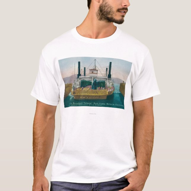 View of SP Ferry Boat Solano in Dock T-Shirt (Front)