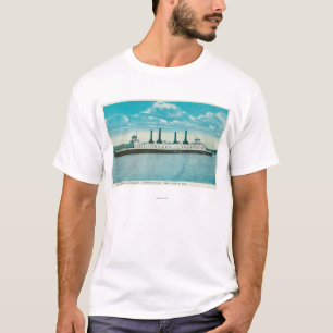 View of SP Steamer Contra CostaPort Costa, CA T-Shirt