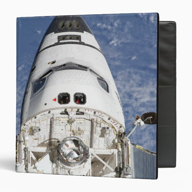 View of space shuttle Endeavour's crew cabin Binder (Front/Inside)