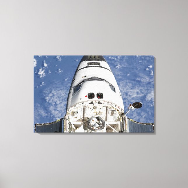 View of space shuttle Endeavour's crew cabin Canvas Print (Front)
