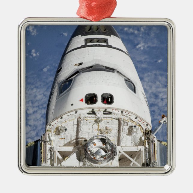 View of space shuttle Endeavour's crew cabin Metal Ornament (Front)