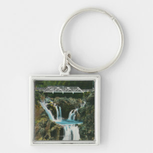 View of Split Rock Falls and Bridge Keychain