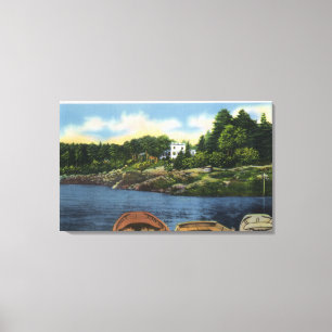 View of Spruce Point Canvas Print