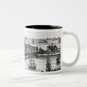 View of St. Malo Two-Tone Coffee Mug