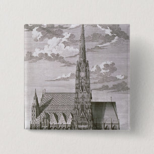 View of St. Stephan's Cathedral 2 Inch Square Button