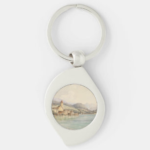View of St. Wolfgang on Lake Wolfgang Carl Lafite Keychain