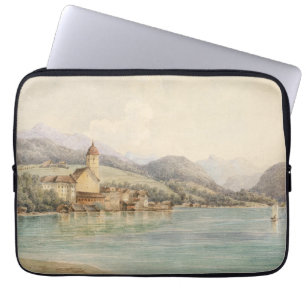 View of St. Wolfgang on Lake Wolfgang Carl Lafite Laptop Sleeve