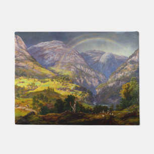 View of Stalheim in Norway (Johan Christian Dahl) Doormat