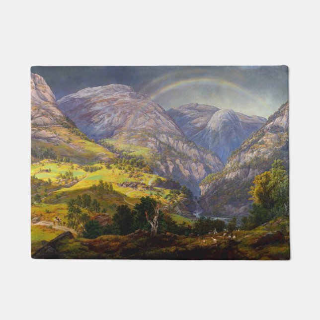 View of Stalheim in Norway (Johan Christian Dahl) Doormat (Front)