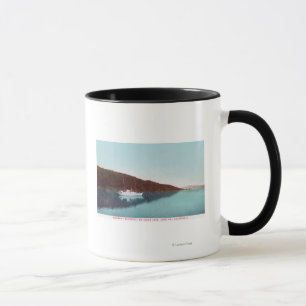 View of Steamer Whisper on the Lake Mug