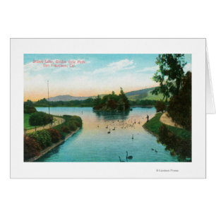 View of Stowe Lake at Golden Gate Park