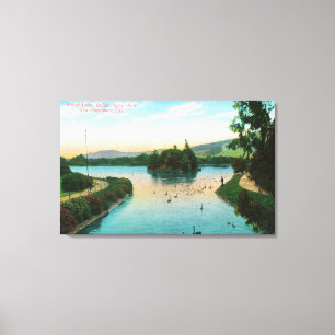 View of Stowe Lake at Golden Gate Park Canvas Print