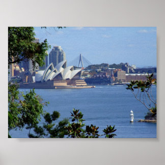 View of Sydney Harbor Poster