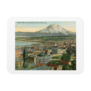 View of Tacoma, Washington 1911 Vintage Magnet