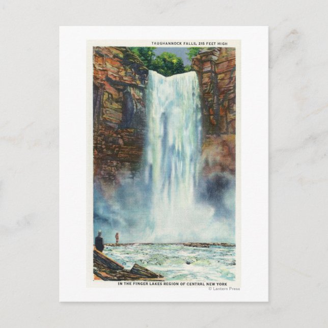 View of Taughannock Falls from the Bottom Postcard (Front)