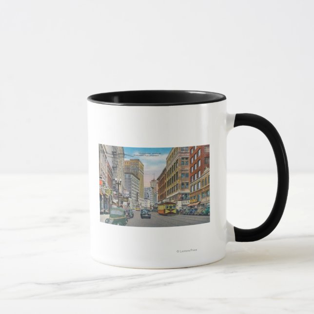 View of Telegraph AveOakland, CA Mug (Right)