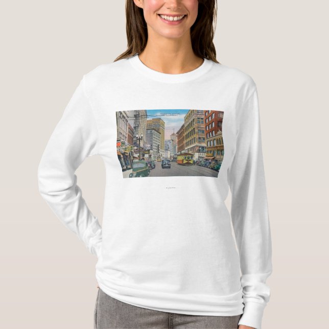 View of Telegraph AveOakland, CA T-Shirt (Front)