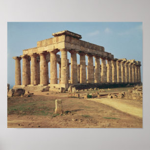 View of Temple E, c.490-480 BC Poster