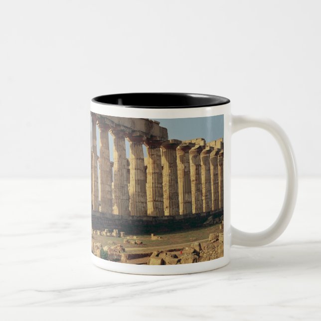 View of Temple E, c.490-480 BC Two-Tone Coffee Mug (Right)