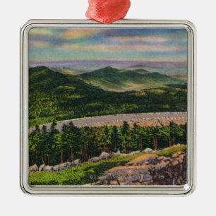 View of the 2nd Hairpin Turn on Memorial Hwy Metal Ornament