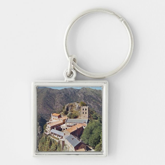 View of the Abbey of St. Martin du Canigou Keychain (Front)