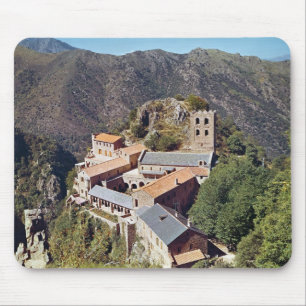 View of the Abbey of St. Martin du Canigou Mouse Pad