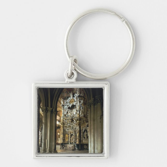 View of the altar and the 'Transparente', c.1720 Keychain (Front)