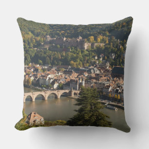 View of the Alte Brucke or Old Bridge Throw Pillow