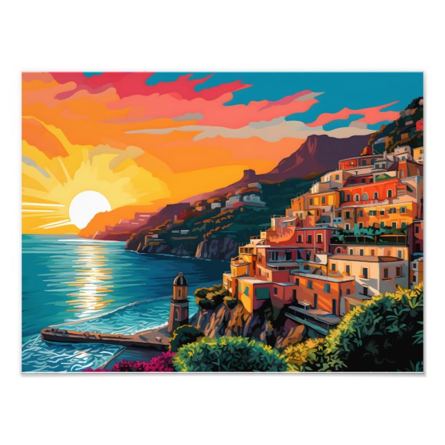 View of the Amalfi coast Italy Photo Print (Front)