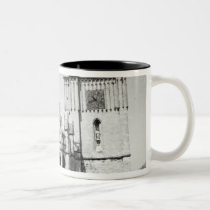 View of the apse and the tower, built Two-Tone coffee mug