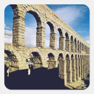 View of the aqueduct square sticker