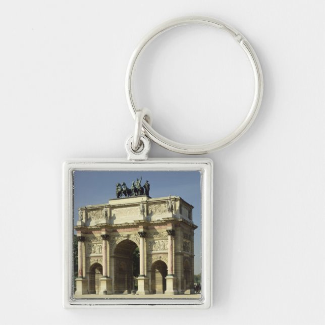 View of the Arc de Triomphe du Carrousel Keychain (Front)