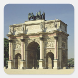 View of the Arc de Triomphe du Carrousel Square Sticker