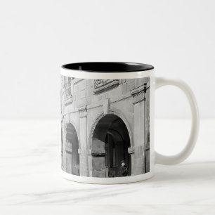 View of the arcade of Place des Vosges Two-Tone Coffee Mug