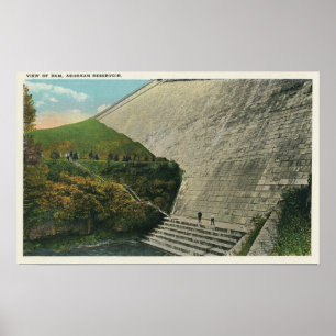 View of the Ashokan Reservoir Dam Poster