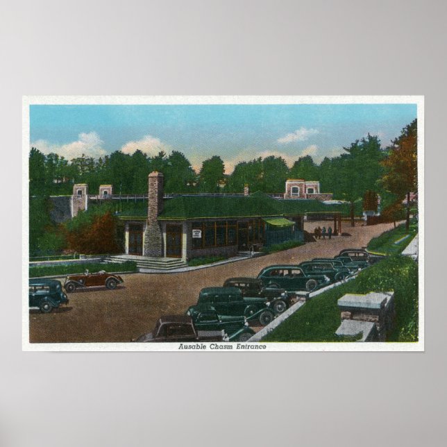 View of the Ausable Chasm Entrance Poster (Front)