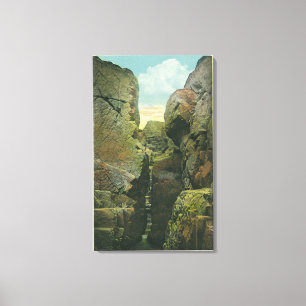 View of the Bald Head Cliff Crevice Canvas Print