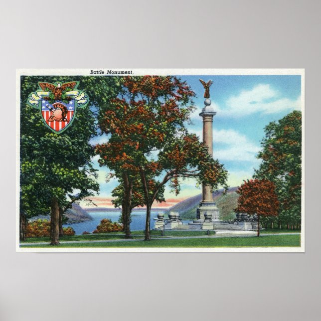 View of the Battle Monument Poster (Front)