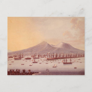 View of the Bay of Naples, 1798 Postcard