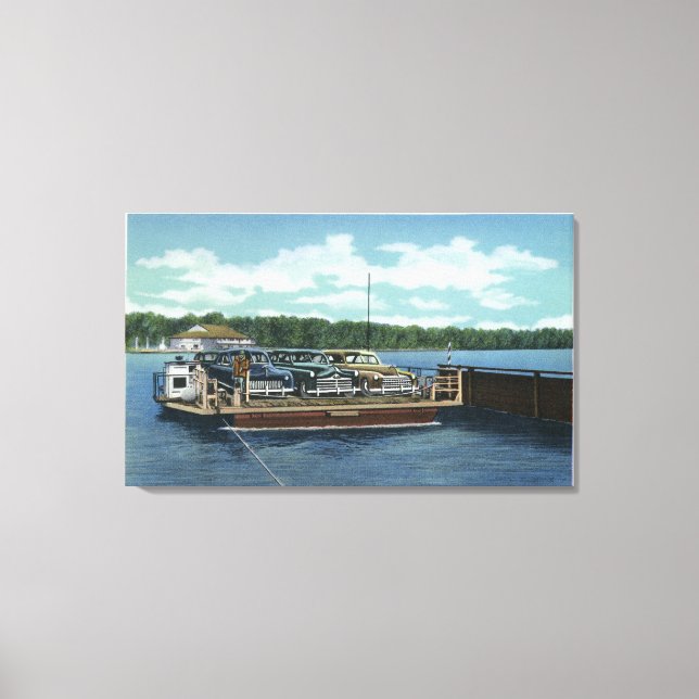 View of the Bemus Point and Stow Ferry Canvas Print (Front)
