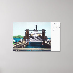 View of the Berkeley Ferryboat Trade Fair Canvas Print