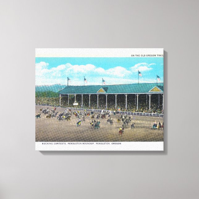 View of the Bucking Contests Canvas Print (Front)