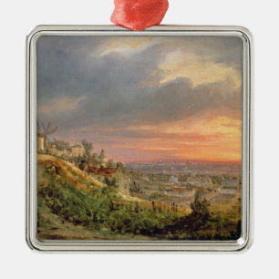 View of the Butte Montmartre, c.1830 Metal Ornament