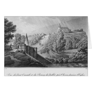 View of the Cacault bridge and village of