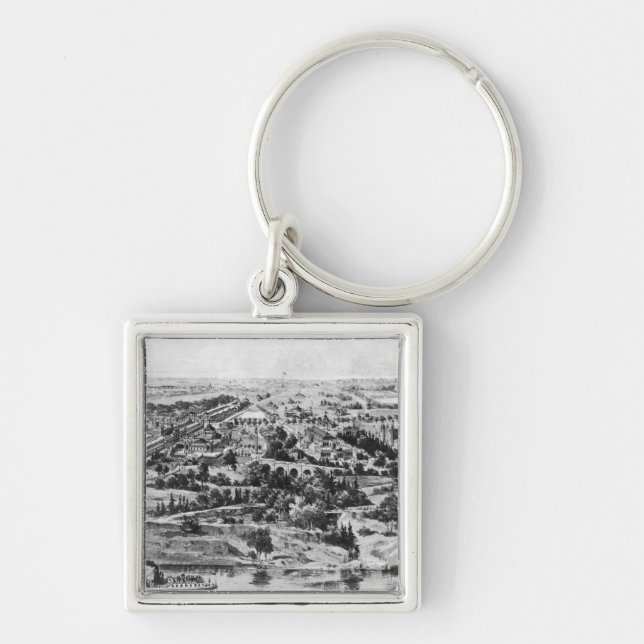 View of the Centennial Exposition Keychain (Front)